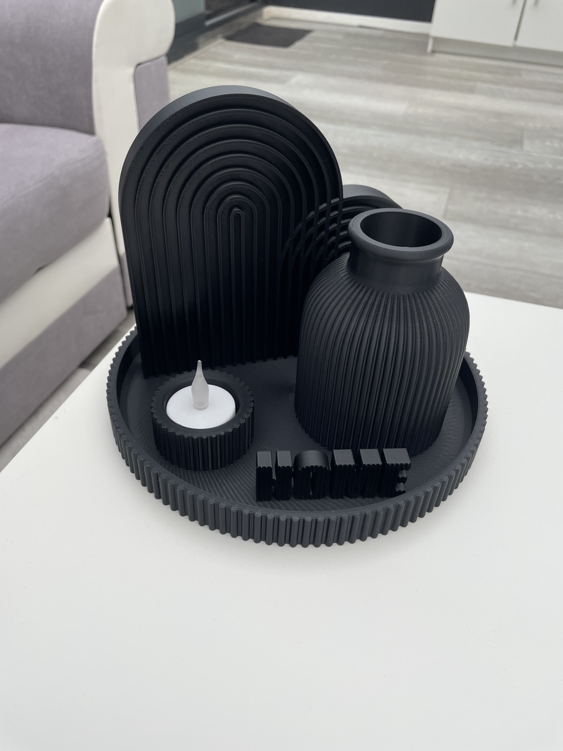 Modern Home Decor Set in zwart